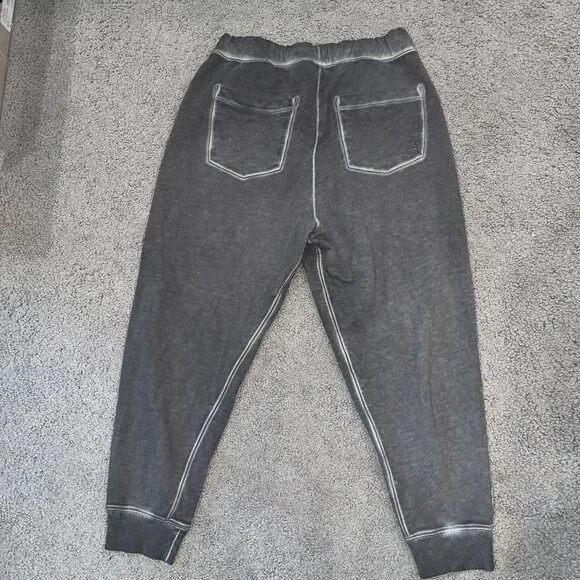 VERONICA BEARD PRESLEE SWEATPANT JOGGER 100% PIMA COTTON in CHARCOAL - EUC -  L - Picture 5 of 13